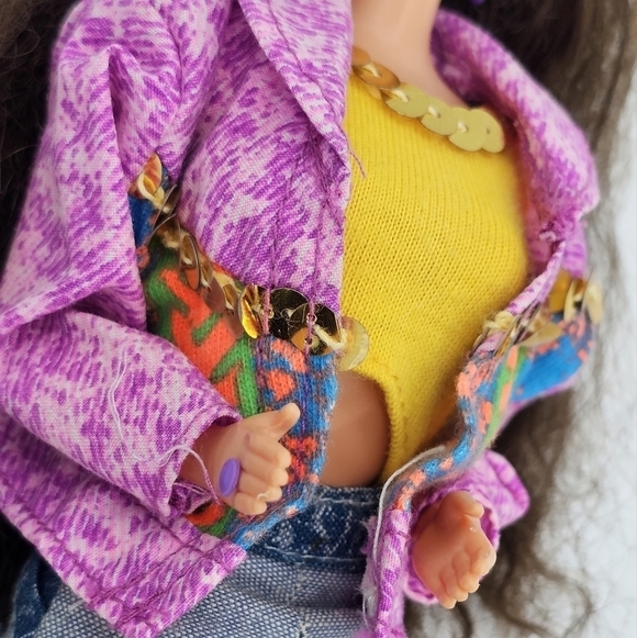 1993 Barbie Brunette Paint n' Dazzle Vintage - Picture 5 of 7